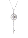 925 STERLING SILVER KEY NECKLACE FOR WOMEN