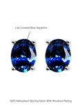 OVAL SHAPE SAPPHIRE SOLITAIRE STUDS-4