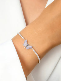 Butterfly Design Silver Bracelet