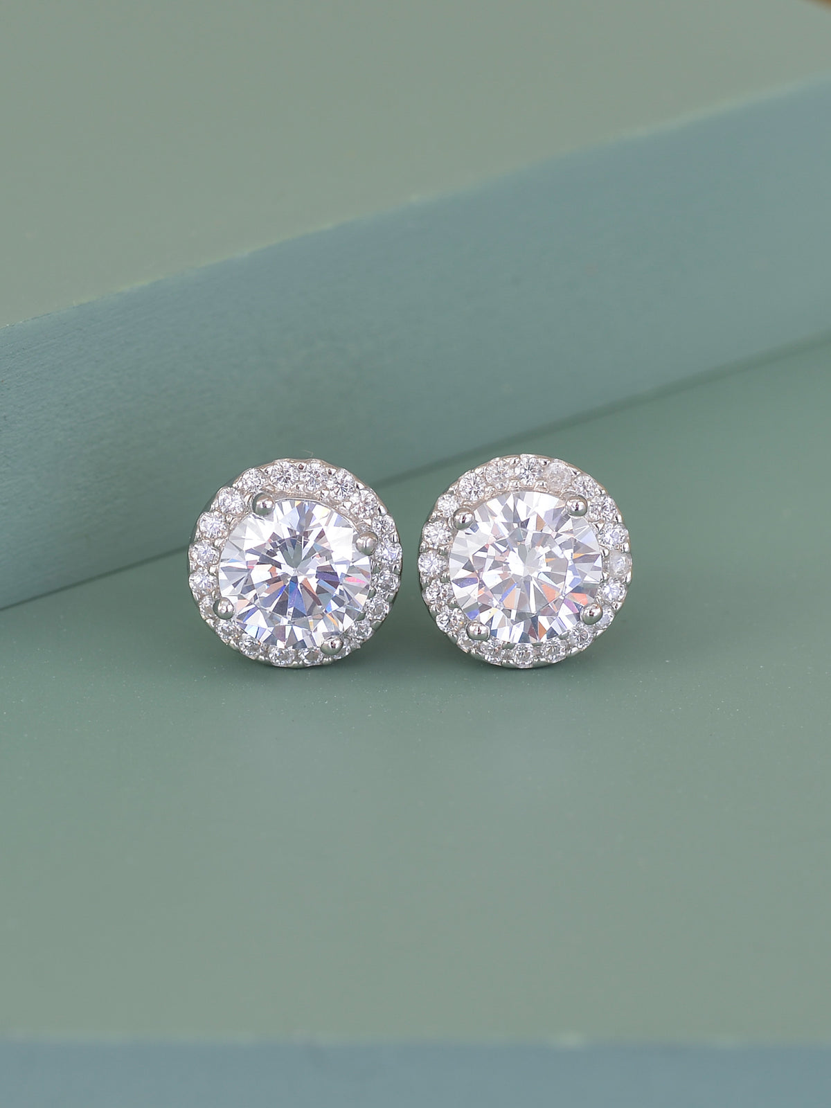 Pure silver 2025 earrings studs