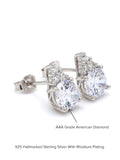 AMERICAN DIAMOND SOLITAIRE STUDS IN 925 STERLING SILVER-5