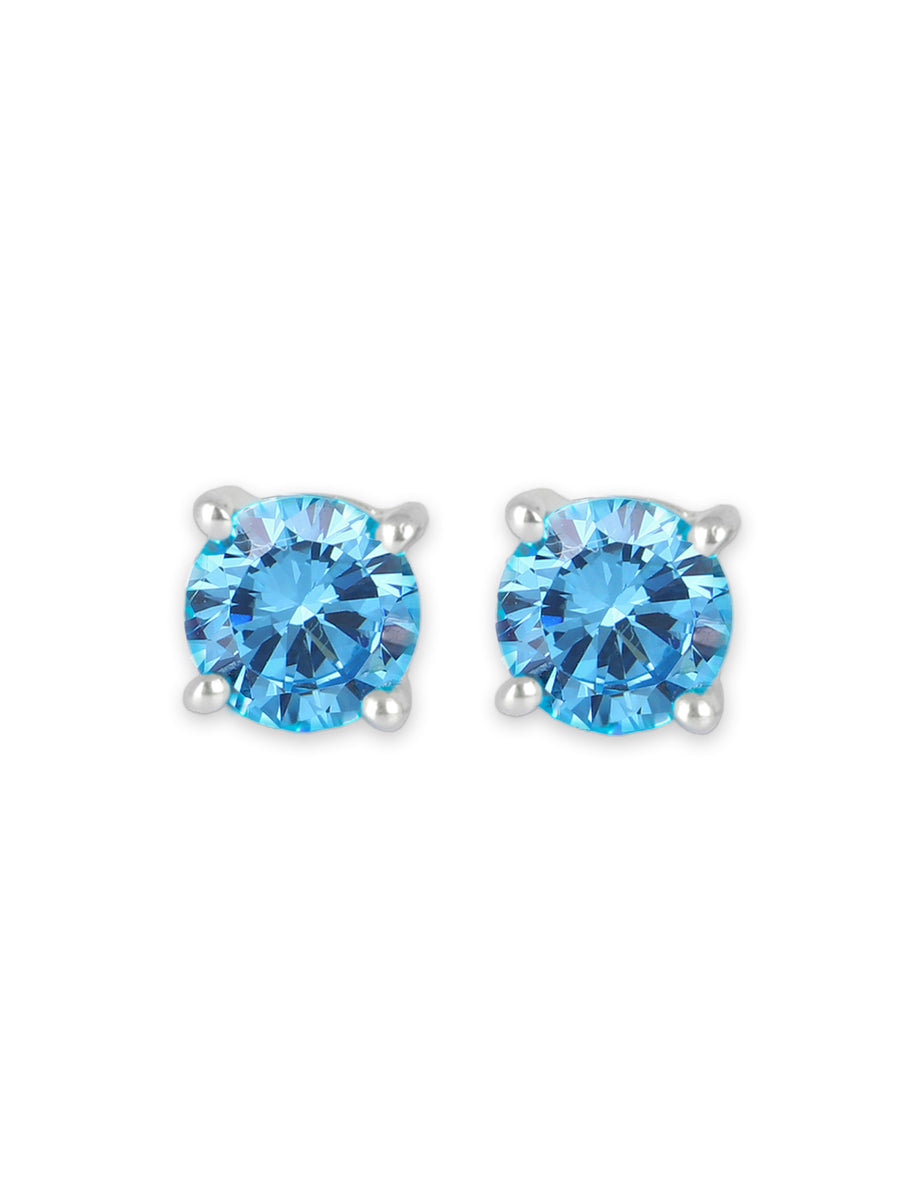 ORNATE JEWELS DAILY WEAR STUDS IN BLUE TOPAZ