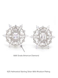 SHELLY FLOWER PARTY EARRING SILVER STUDS