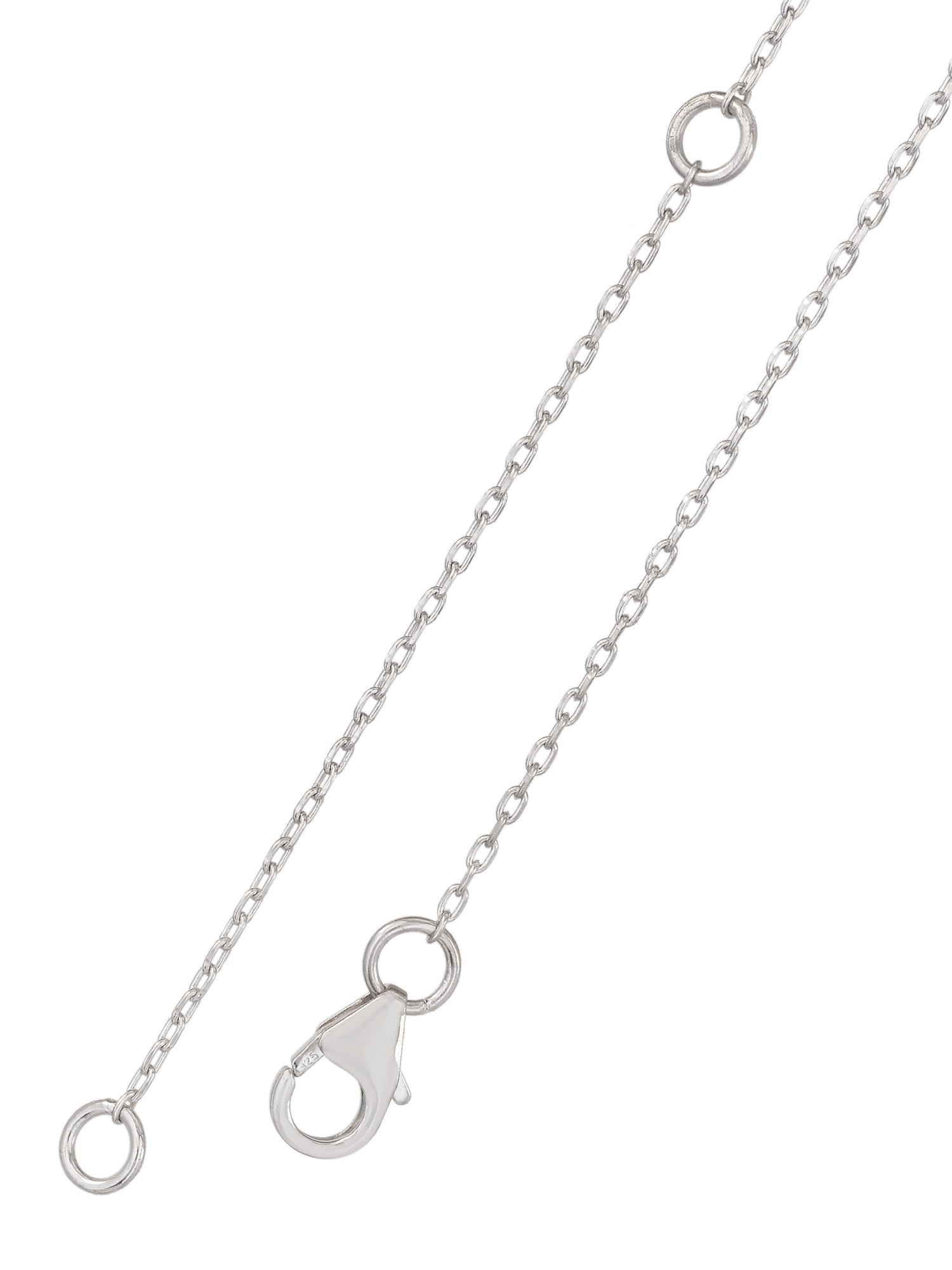 PEARL DROP STERLING SILVER 18 INCHES LARIAT NECKLACE