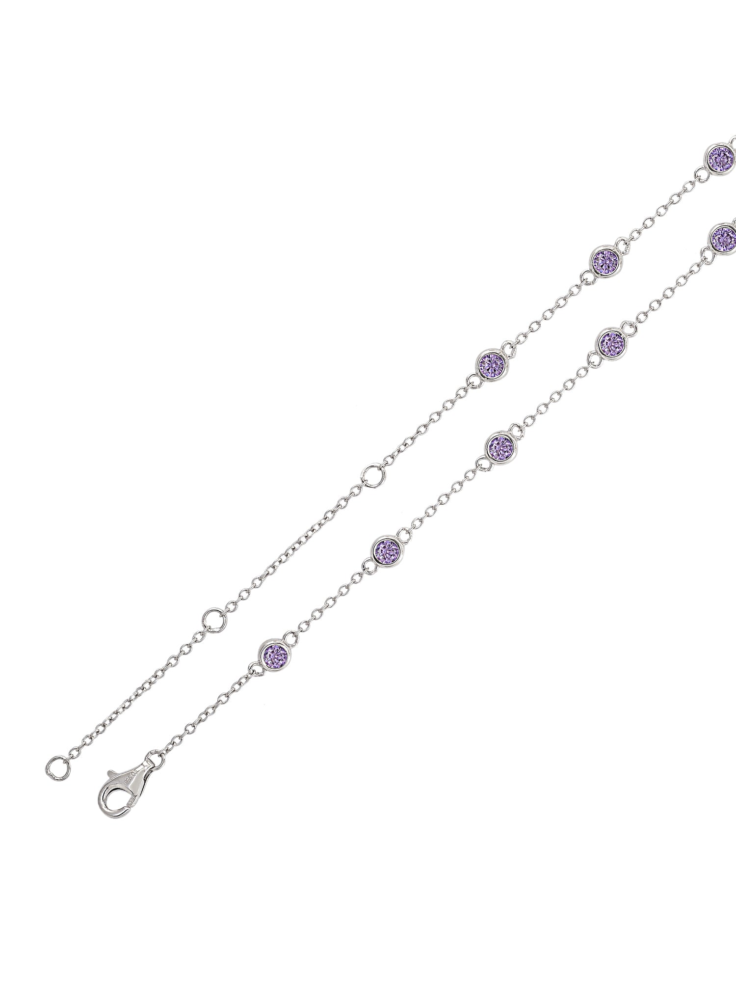 AMETHYST SILVER NECKLACE FOR WOMEN-5