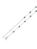 SOLITAIRE EMERALD PURE 925 STERLING SILVER NECKLACE FOR WOMEN-5