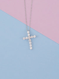 Cross Pendant With Silver Chain