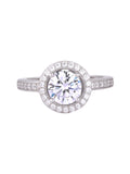 BIG SOLITAIRE SILVER RING FOR HER-1