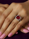PRINCESS PARTY RUBY RING IN SILVER-1