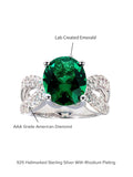 5 CARAT GREEN EMERALD PARTY RING FOR WOMEN-5