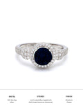 BLUE SAPPHIRE LUSTER 925 SILVER RING FOR HER-4