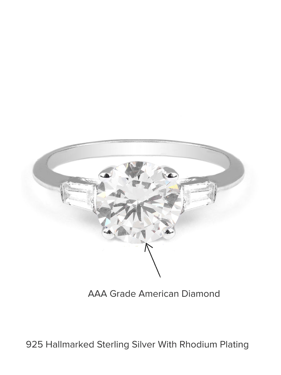 ORNATE 2 CARAT SOLITAIRE RING FOR WOMEN-7