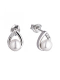 925 STERLING SILVER PEARL SMALL STUD EARRINGS FOR HER