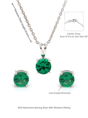 EMERALD PENDANT SET-5