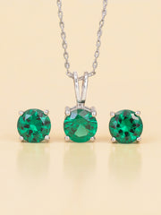 EMERALD PENDANT SET