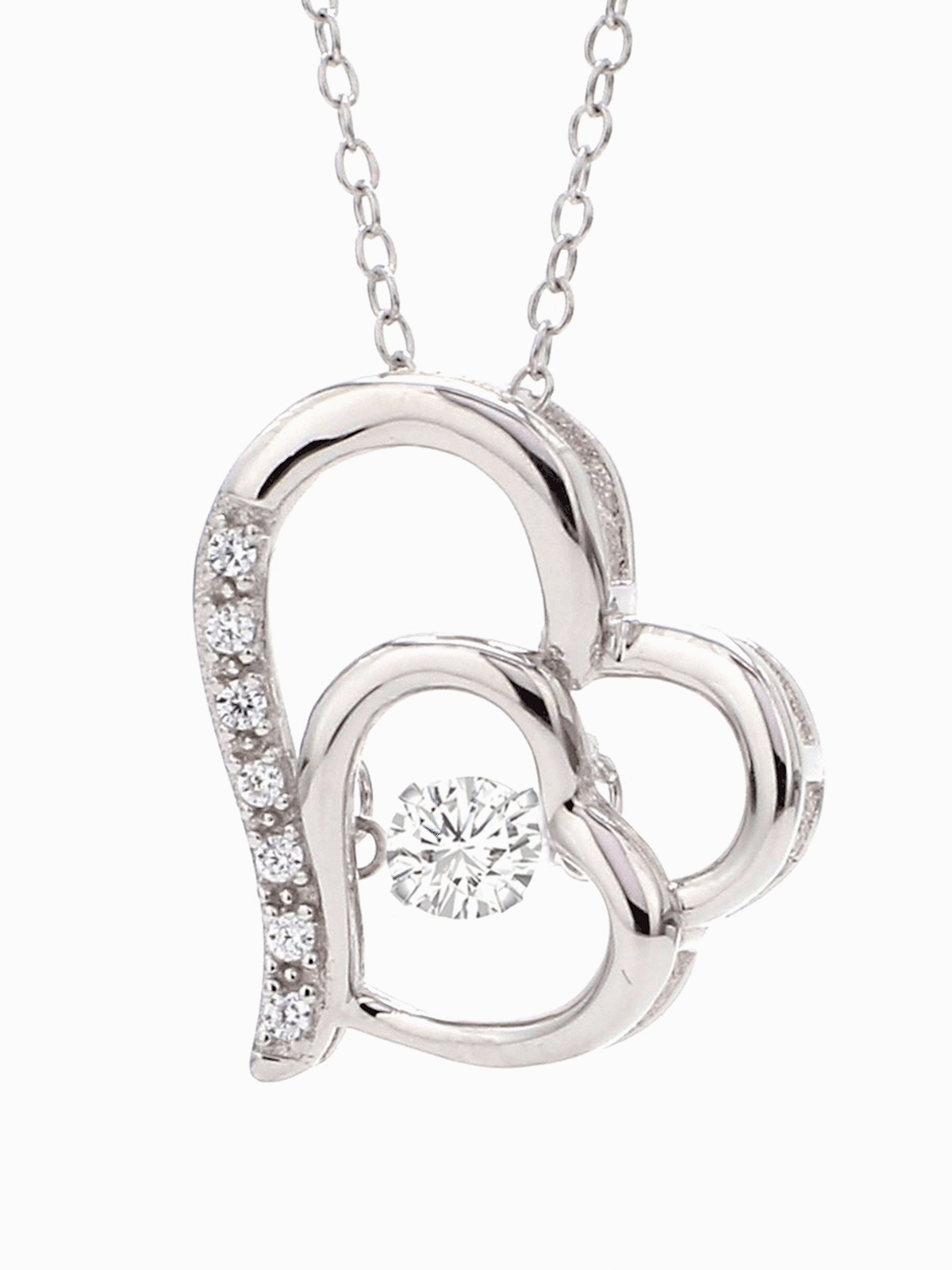 DANCING HEART PENDANT WITH CHAIN-4