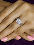 925 SILVER 2 CARAT SOLITAIRE ENGAGEMENT RING-5