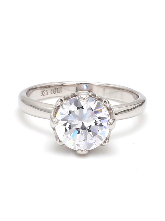 2 CARAT PROPOSE SOLITAIRE RING IN PURE SILVER-1