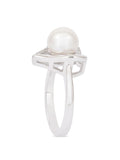 PEARL 925 SILVER HEART RING-3