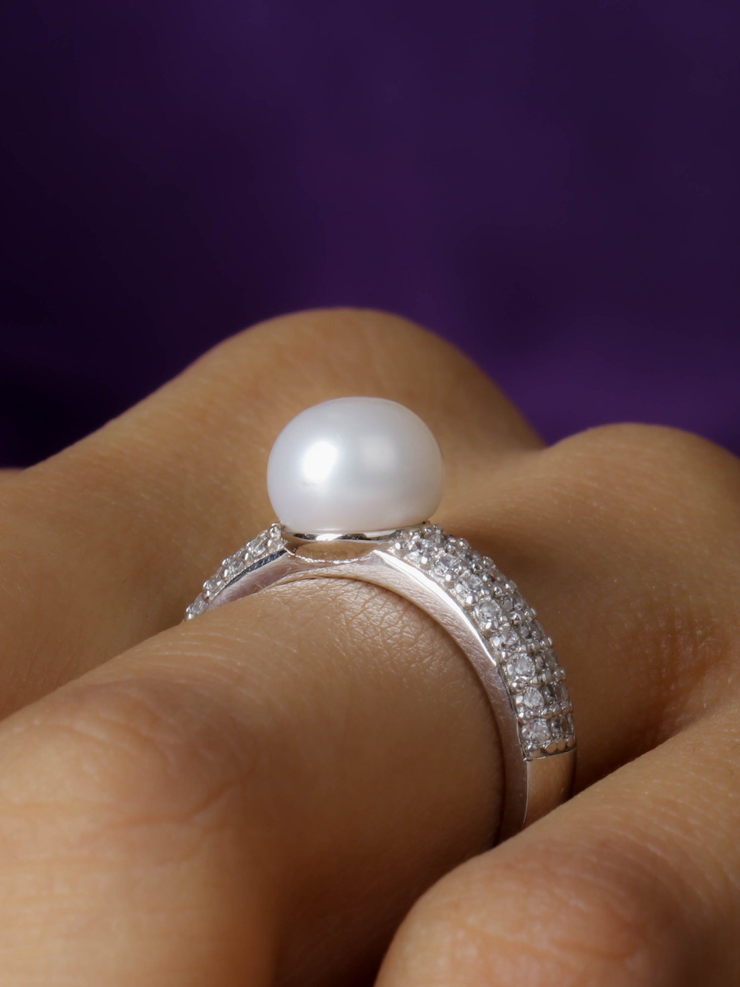 PURE PEARL SILVER RING-3