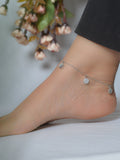SILVER ANKLETS WITH CHARMS