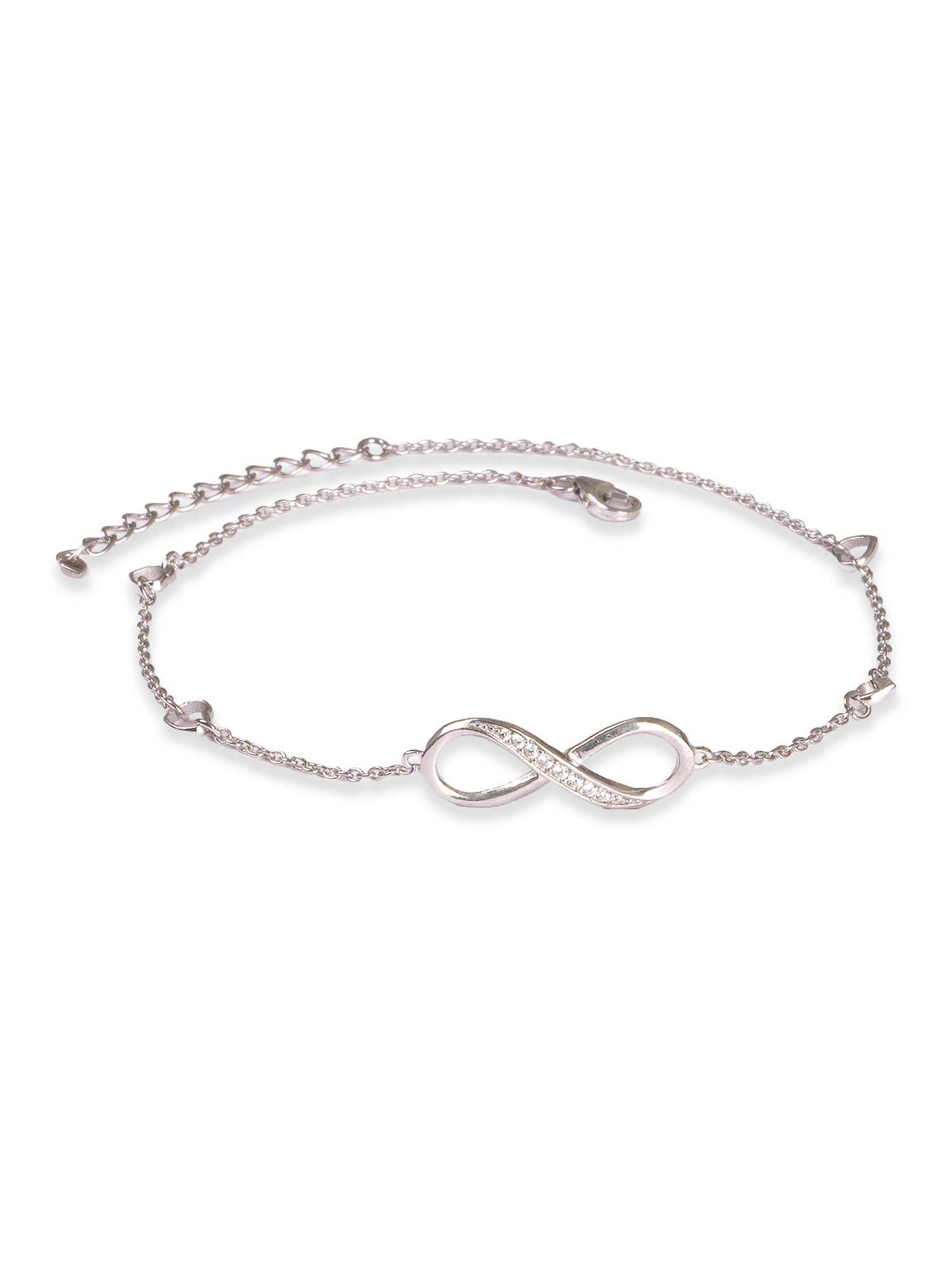 925 Sterling Silver Infinity Anklet For Women-2