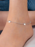 BUTTERFLY ANKLET IN PURE SILVER FOR WOMEN