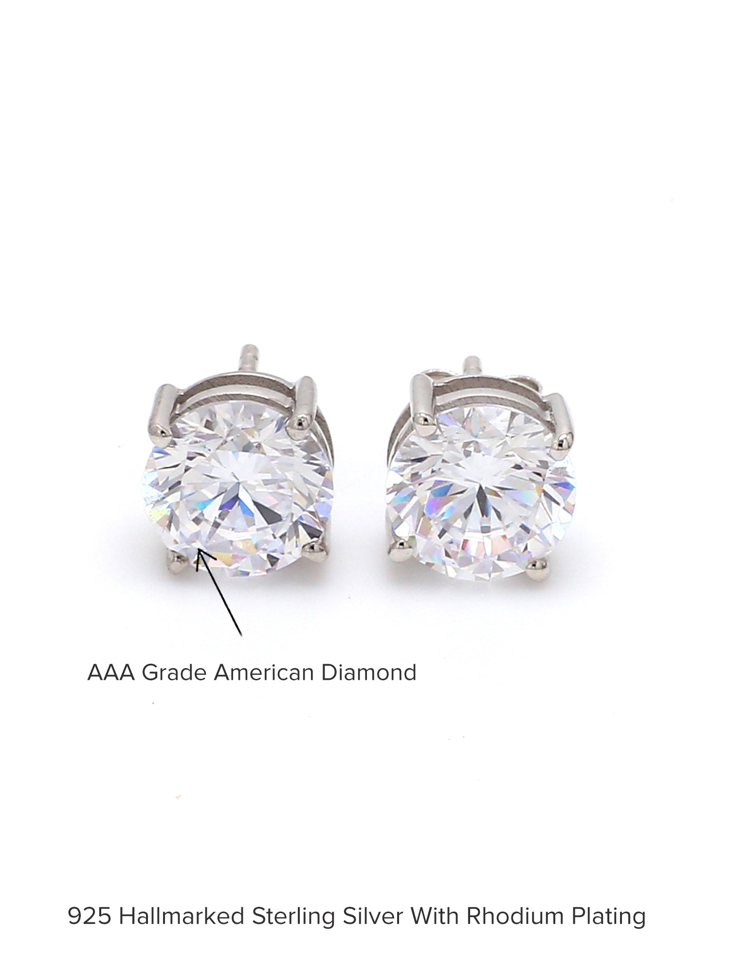2 Carat Solitaire Studs For Women-2