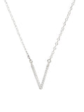 V SHAPE PENDANT WITH CHAIN