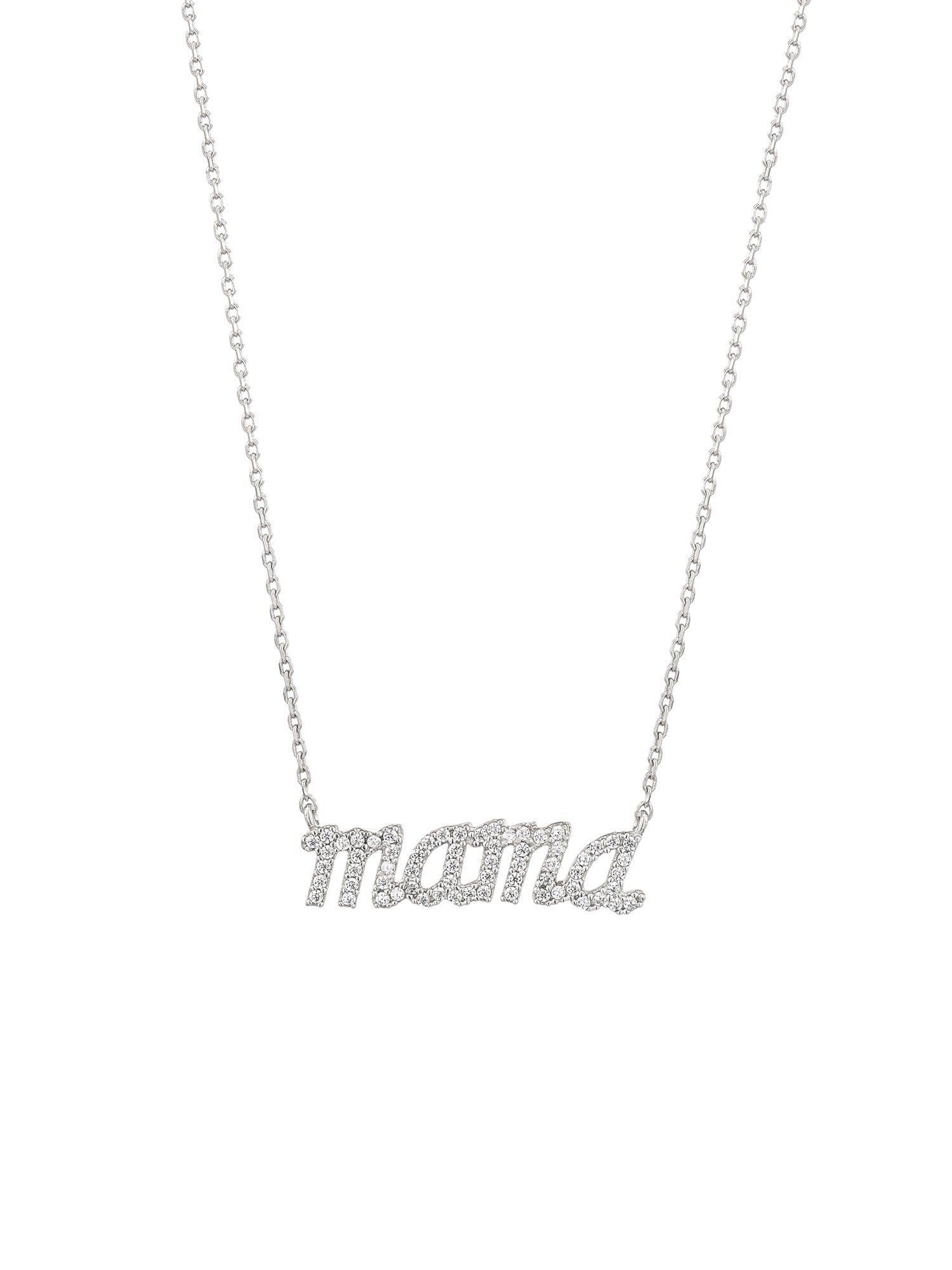 925 STERLING SILVER MAMA PENDANT NECKLACE WITH CHAIN-1
