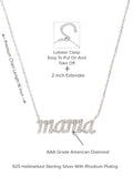 925 STERLING SILVER MAMA PENDANT NECKLACE WITH CHAI-5