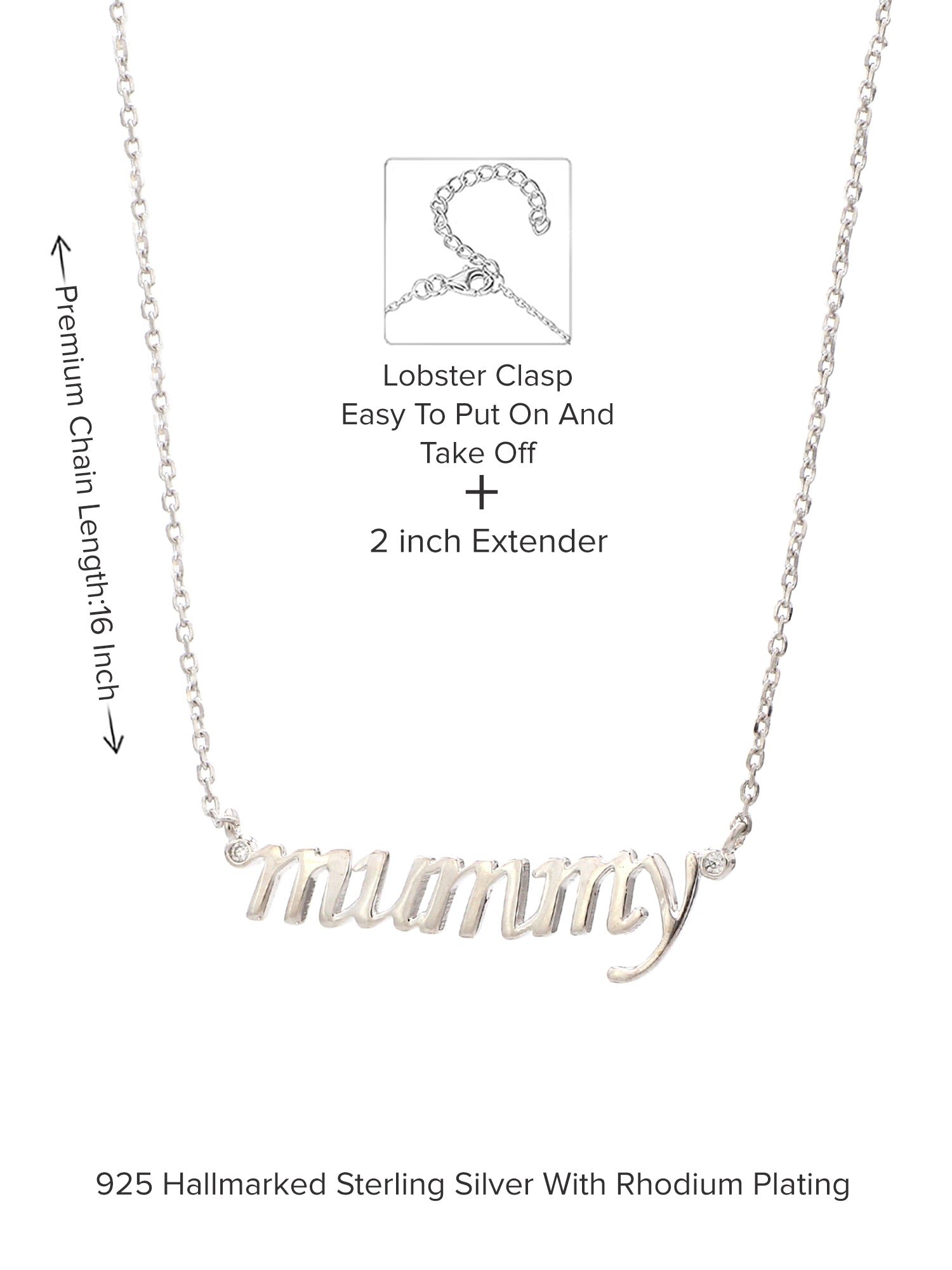 PURE SILVER MUMMY PENDANT WITH CHAIN-4