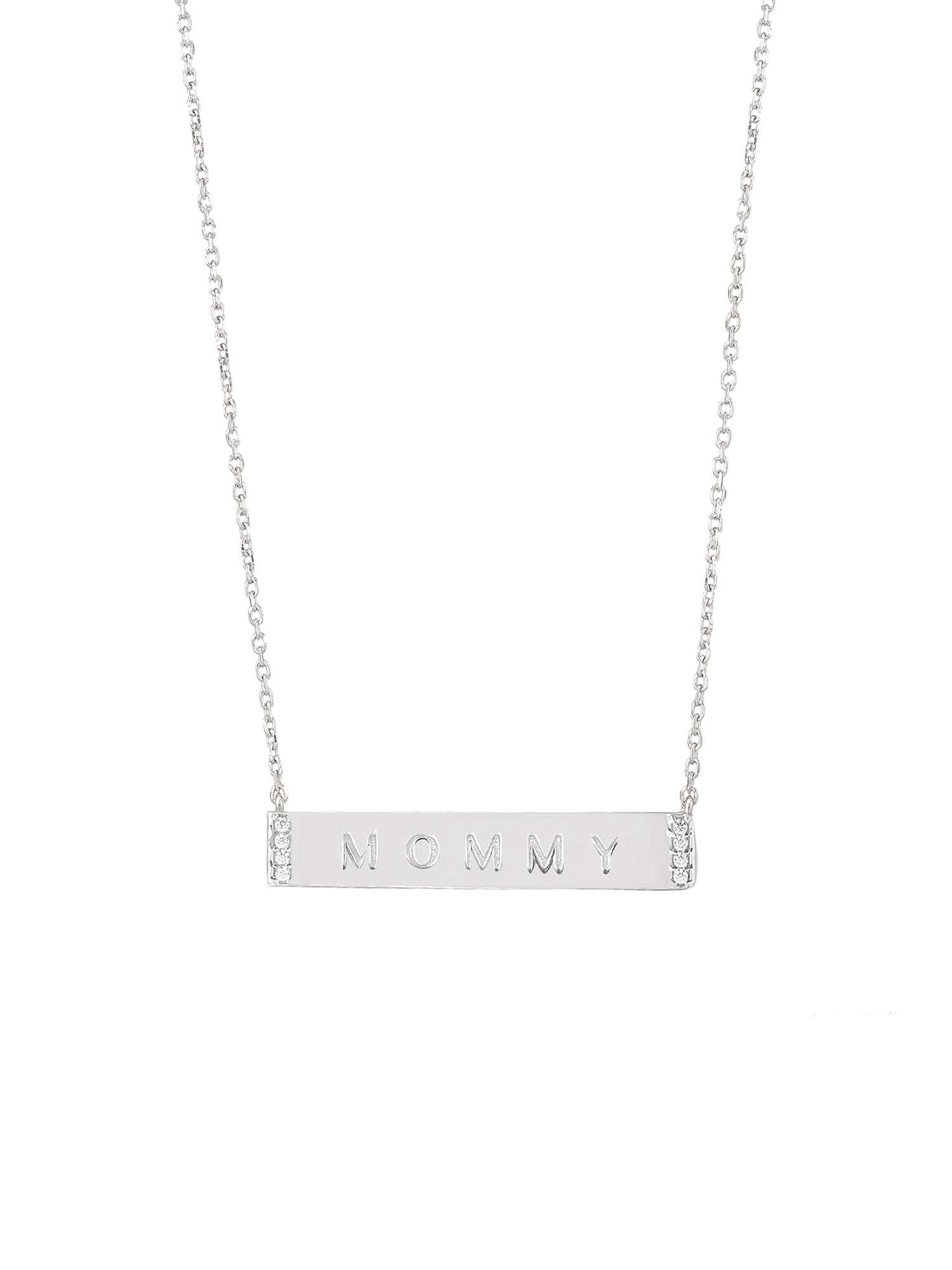 MOMMY PENDANTS NECKLACE IN PURE SILVER FOR WOMEN-1