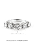 ORNATE JEWELS FIVE STONE ENGAGEMENT RING FOR WOMEN-5