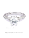 ORNATE JEWELS 3 CARAT SPARKLING SOLITAIRE RING-5