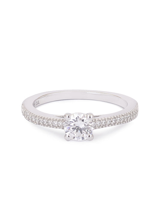 1.03 CARAT ORNATE JEWELS AMERICAN DIAMOND SOLITAIRE RING
