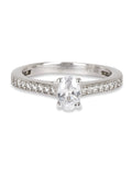 ORNATE JEWELS 1.02 CARAT SOLITAIRE RING IN SILVER-1