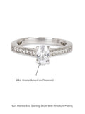 ORNATE JEWELS 1.02 CARAT SOLITAIRE RING IN SILVER-6