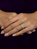 ORNATE JEWELS PRINCESS CUT AMERICAN DAIMOND RING-2