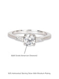 ORNATE JEWELS SOLITAIRE PROMISE RING IN 925 STERLING SILVER-5