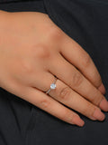 1 CARAT CLASSIC SOLITAIRE ADJUSTABLE ENGAGEMENT SILVER RING FOR WOMEN-1