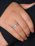 0.2 CARAT SINGLE SOLITAIRE ADJUSTABLE SILVER BAND RING FOR WOMEN-1
