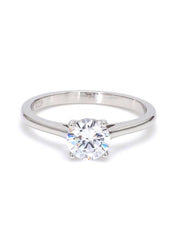 0.75 CARAT LOVE THY WOMAN SOLITAIRE 925 SILVER RING