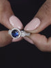 BLUE SAPPHIRE LUSTER 925 SILVER RING FOR HER-6