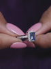 OCATGON LAB CREATED BLUE SAPPHIRE RING FOR HER