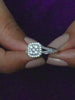 ORNATE WEDDING ENGAGEMENT RING FOR WOMEN IN PURE SILVER-7