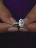 ORNATE JEWELS 1.5 CARAT MARQUISE SHAPE AMERICAN DIAMOND RING