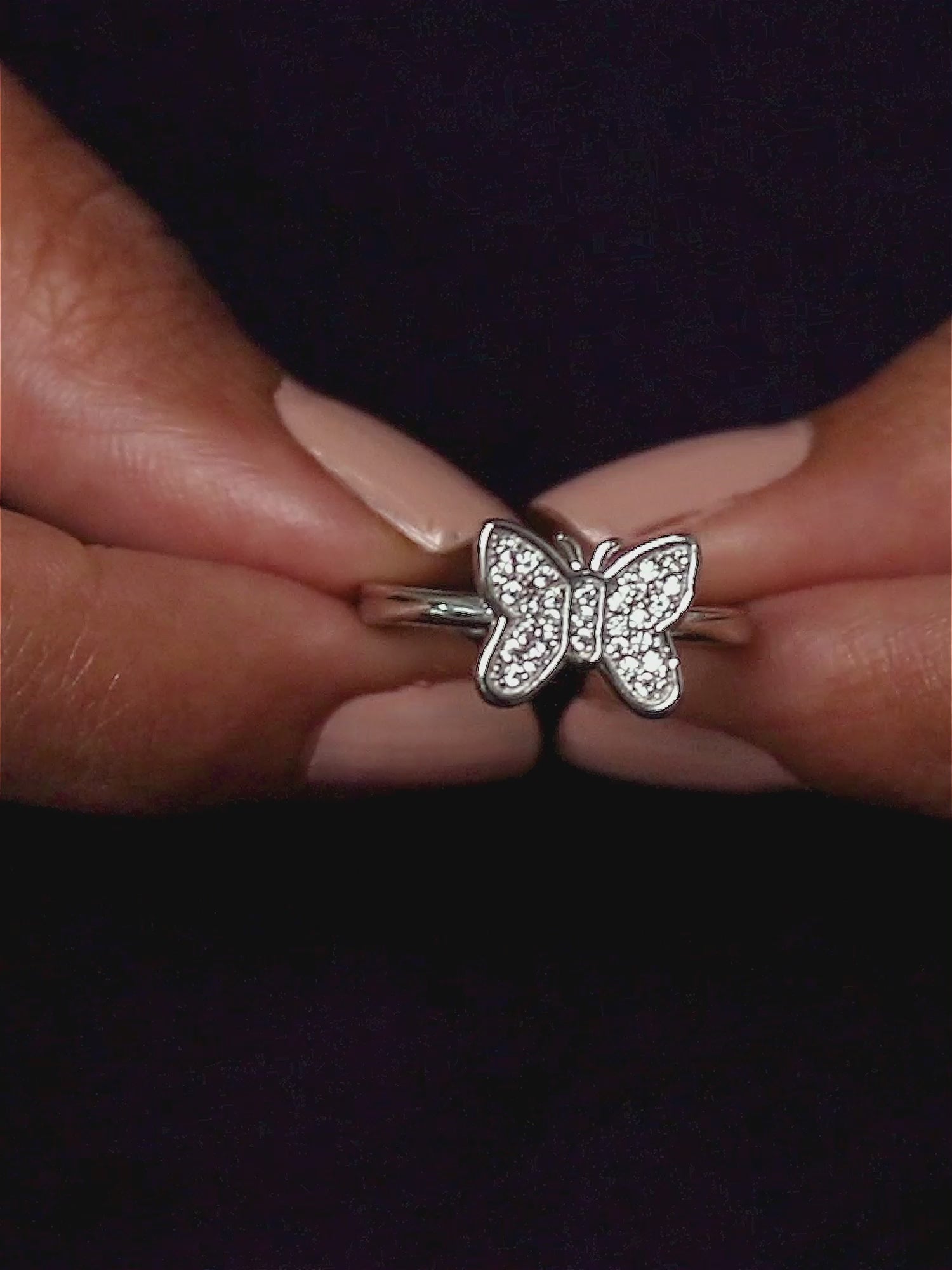 Butterfly 925 Silver Ring For Her
