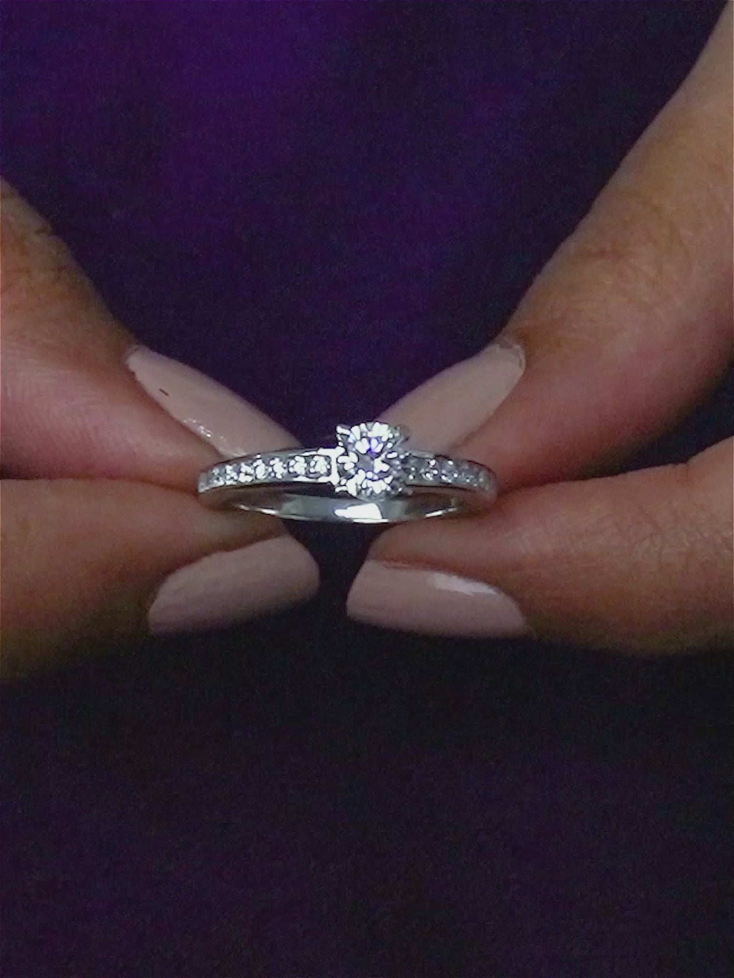 1.29 CARAT ORNATE JEWELS 925 STERLING SILVER SOLITAIRE RING FOR WOMEN