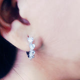 HEART SHAPED HOOPS FOR HER IN 925 STERLING SILVER-1